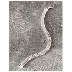 Bracelet Maille Américaine 19CM En Argent 925/000 Poinçonné