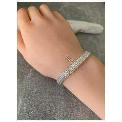 Bracelet Maille Américaine 19CM En Argent 925/000 Poinçonné