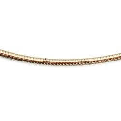 Collier maille Oméga + Pendentif Donuts Microserti Plaqué Or 18 carats 750/000