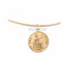 Pendentif Pièce Antique One Penny 1933 En Plaqué or 18 CARATS Bijoux Neuf