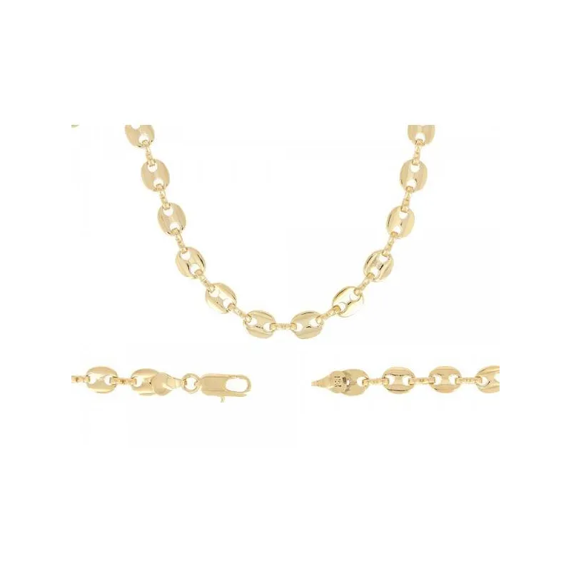 Bracelet Maille Grain De Café Plaqué Or 19 Cm – Bijou Mixte élégant