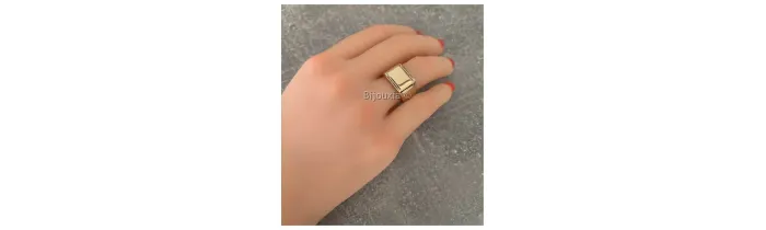 Bague Chevalière Plaqué or 18 Carats 750/1000 CHOIX Tailles 50 à 68 MIXTE