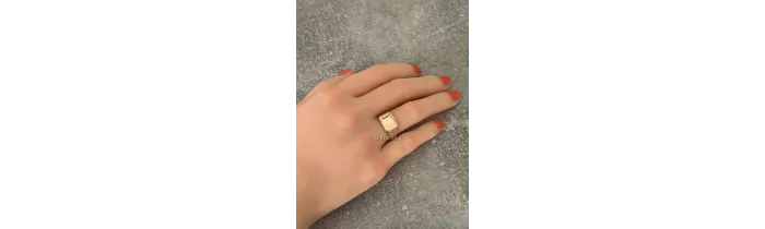 Bague Chevalière Plaqué or 18 Carats 750/1000 CHOIX Tailles 50 à 68 MIXTE