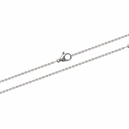Chaîne Fine Maille Forçat 45 CM En Acier Inoxydable - Bijoux Femme