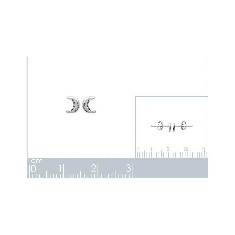 Cadeau Bijou élégant Boucles D'oreilles Pierre De Lune Argent 925 - Pendentifs Rotatifs Croissant Zirconium Bijoux Pierre De Lune