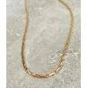 Collier 45CM Maille Paloma Plaqué Or 18 Carats 750/1000