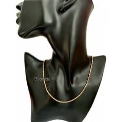 Collier 45CM Maille Paloma Plaqué Or 18 Carats 750/1000