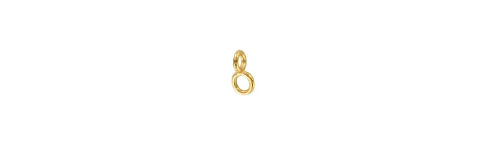 Apprêts Maille en Forme de 8 en Plaqué or 18 Carats