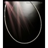 Chaîne De Cou 40cm X 1.45mm Maille Forçat diamantée Argent Massif 925/000
