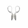 Boucles D'oreilles Dormeuses Coeur Microserti Argent 925 Rhodié