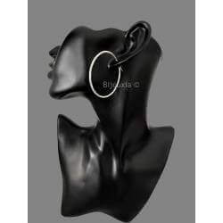 Créoles Torsadées Ciselées 4CM En Argent Massif 925/000