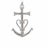 Pendentif Croix de Camargue En Argent Massif 925/000
