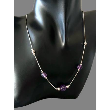 FINGERINSPIRE Lot de 20 pendentifs en Cristal d'améthyste Naturelle