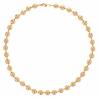 Collier Maille Boule 45CM X 8MM En Plaqué Or 18 carats 750/000