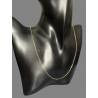 Chaîne Fine 45CM x 1,45mm Maille Forçat En Plaqué or 18 CARATS 750/000