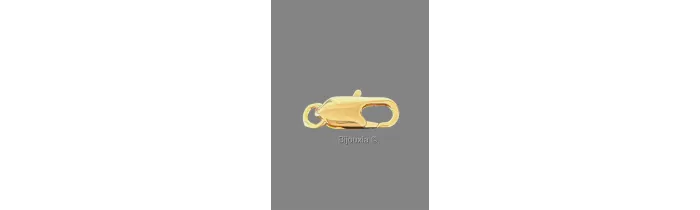 Gros Fermoir Mousqueton Apprêt Pour Collier / Bracelet en Plaqué or 18 Carats