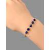 Bracelet Pierres Naturelles En Argent 925/000 Doré - Lapis Lazuli