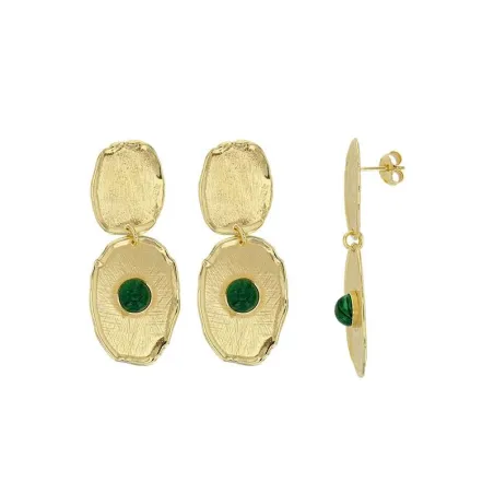 Boucles D'Oreilles Pierre De Jaspe - Forme Couteau Bohème - Bijoux Naturels Femme Cadeau Tendance