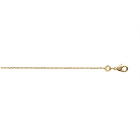 Collier Enfant Chaîne Forçat Pendentif Coccinelle - Plaqué Or 750 - Neuf Avec étiquettes