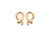 Boucles D'oreilles Motif Serpent Plaqué or 18 CARATS 750 Millièmes Bijoux