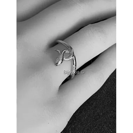 Bague Serpent Thomas Sabo En Argent 925 Et Céramique - Taille 56 - Neuf Sans Emballage