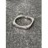 Bague TAILLE 54 Forme Carrée En Argent Massif 925/1000 Rhodié