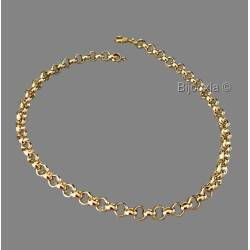 Collier Maille Jaseron 50CM En Plaqué Or 18 carats Poinçonné