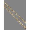 Collier Long Maille Jaseron 70CM En Plaqué Or 18 carats Poinçonné