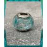 Perle CHARMS Couleur Bleu Clair En Verre de Murano AUTHENTIQUE & Argent 925 Rhodié