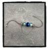 Perle CHARMS Couleur Bleu Clair En Verre de Murano AUTHENTIQUE & Argent 925 Rhodié
