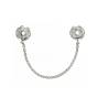 Lien de Sécurité Chaînette Charms AUTHENTIQUE & Argent 925 Rhodié