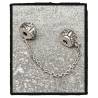 Lien de Sécurité Chaînette Charms AUTHENTIQUE & Argent 925 Rhodié