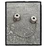 Lien de Sécurité Chaînette Charms AUTHENTIQUE & Argent 925 Rhodié