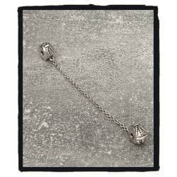 Lien de Sécurité Chaînette Charms AUTHENTIQUE & Argent 925 Rhodié