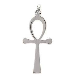 Collier Chaîne au choix + Pendentif Croix Ankh Argent 925 Taille 45cm ou 50cm