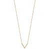 Collier Forme V En Plaqué or 18 carats 750/1000 Bijoux Femme NEUF
