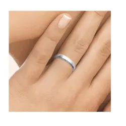 Bague Alliance Motifs Ciselés En Argent Massif 925/1000 Rhodié TAILLES 50 à 70 MIXTE