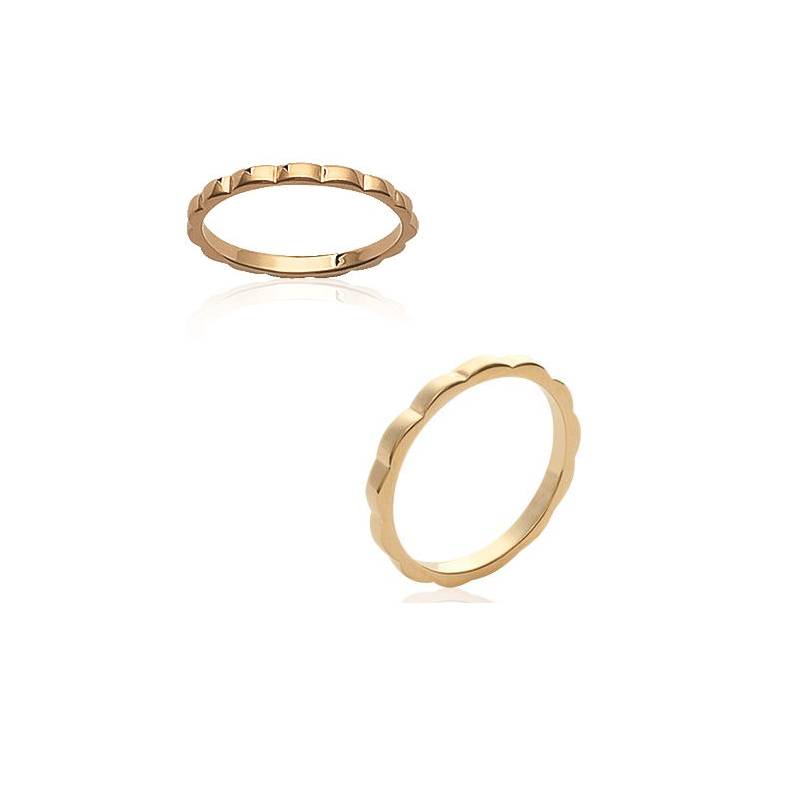 Bague Alliance T.48 En Plaqué or 18 CARATS 750/1000