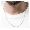 Chaîne Maille Forçat 2MM Plaqué or 18 CARATS Longueurs au choix
