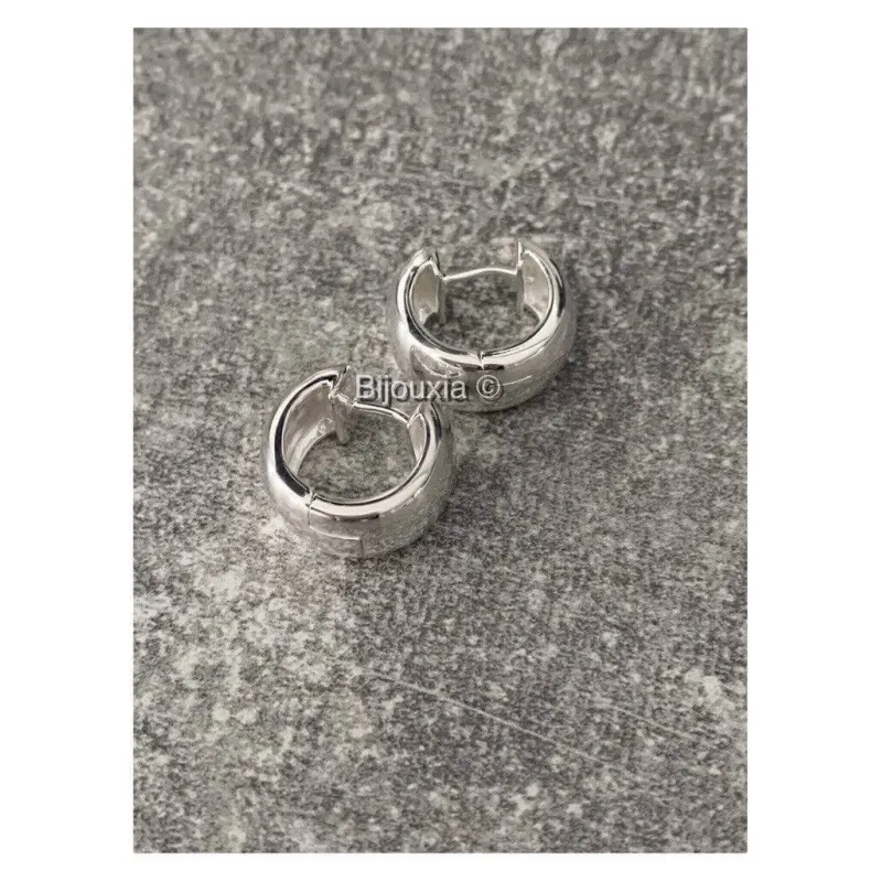Créoles épaisses Rondes 14mm En Argent Massif 925/1000 - Bijouxia - Neuf Avec étiquettes