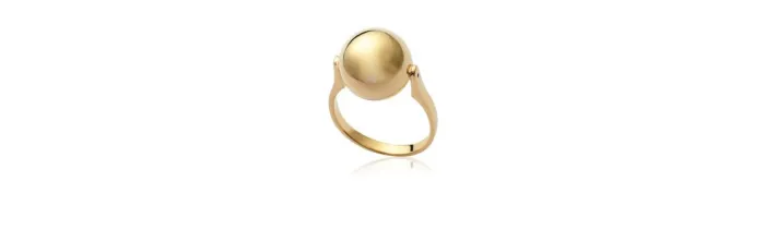 Bague Boule Plaqué Or 18 Carats 750/1000 Bijoux T48 à T64