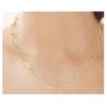 Collier Maillons Ovales Scintillants En Plaqué Or 18 Carats 750/000