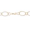 Collier Maillons Ovales Scintillants En Plaqué Or 18 Carats 750/000