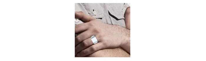 Bague Mixte Motifs Ciselée En Acier Inoxydable Tailles 54 à 70