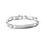 Bracelet Gravure Identité Figaro 21 CM X 8MM  Argent 925/1000
