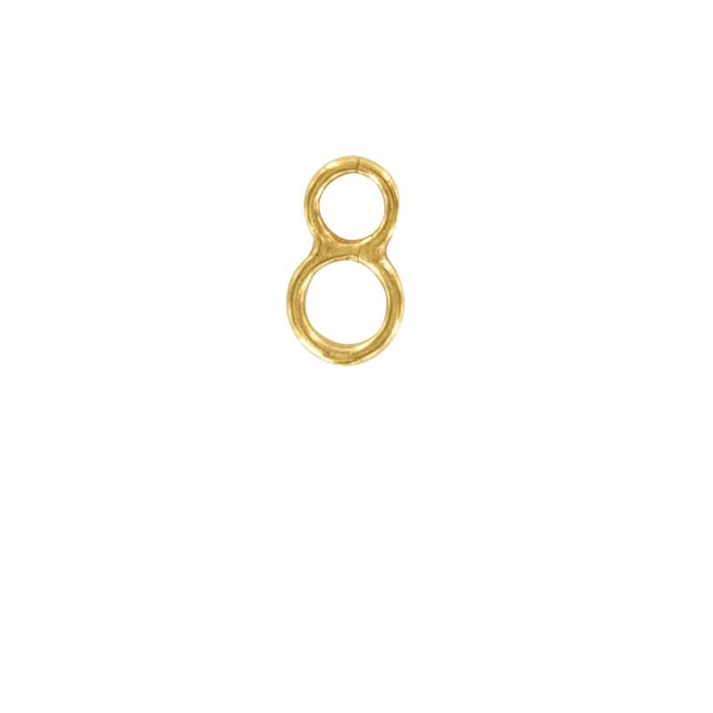 Apprêts Maille en Forme de 8 Simples en Plaqué or 18 Carats