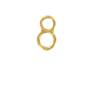 Apprêts Maille en Forme de 8 Simples en Plaqué or 18 Carats