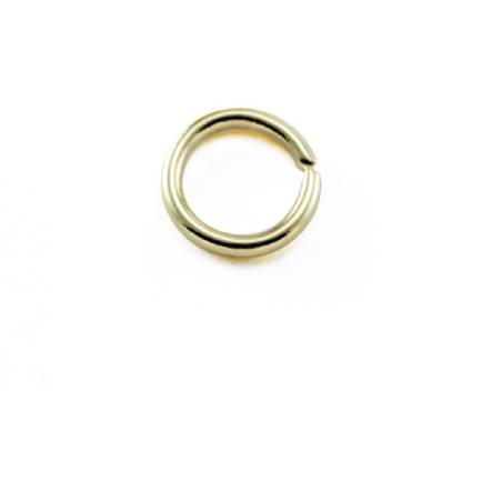 Anneau De Jonction 6MM Ouvert Apprêt Pour Collier/Bracelet Plaqué or 18 Carats