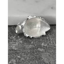 Grand Pendentif Tête de Lion Robuste En Argent Massif 925/000