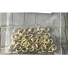 Anneau De Jonction 6MM Ouvert Apprêt Pour Collier/Bracelet Plaqué or 18 Carats